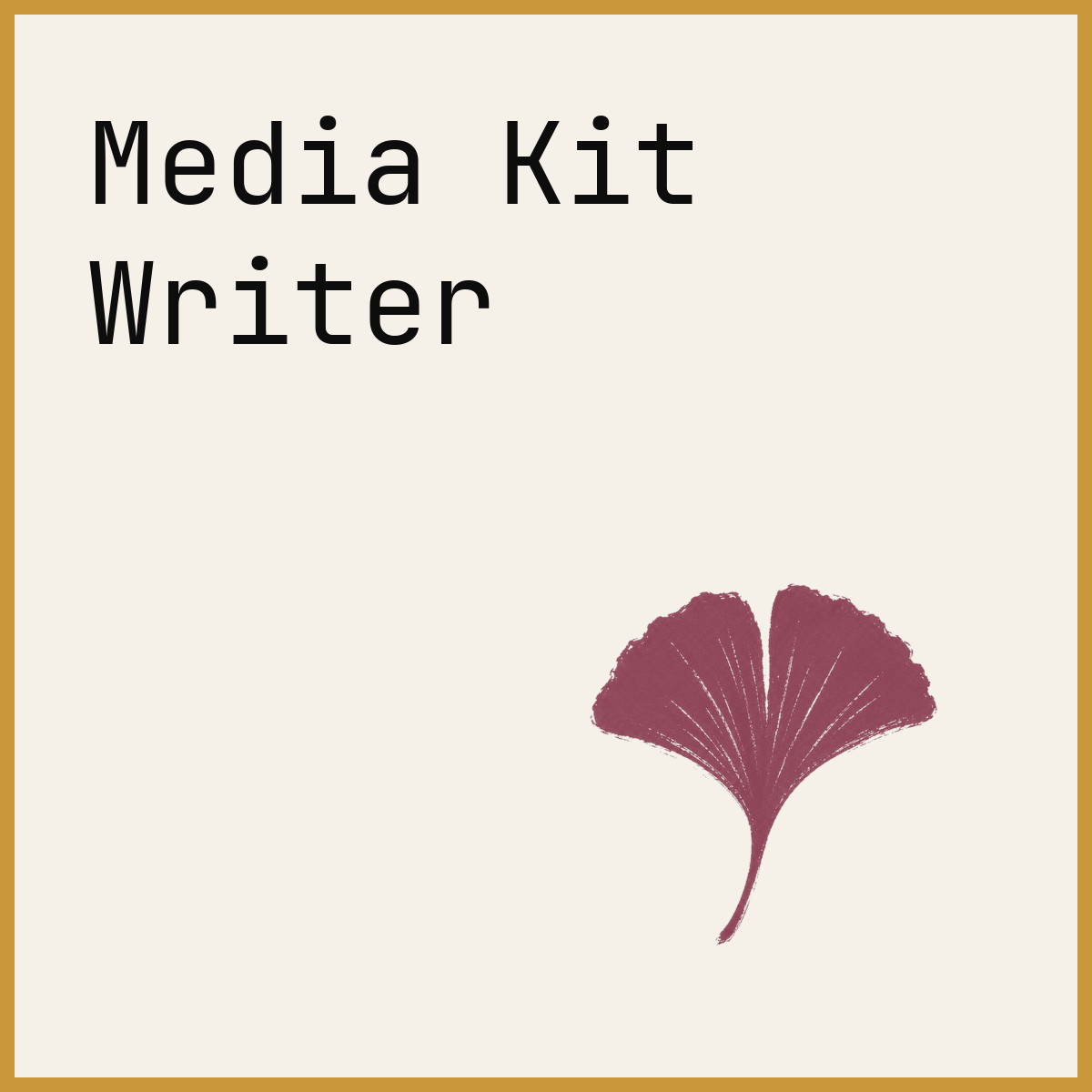 Media Kit Writer