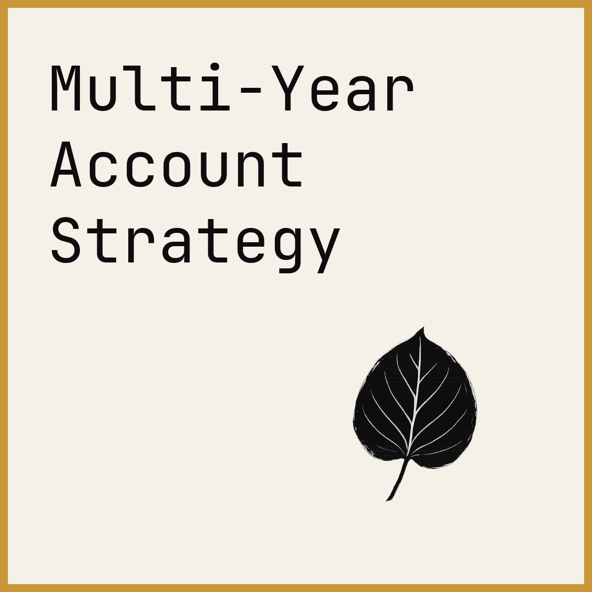 Multi-Year Account Strategy