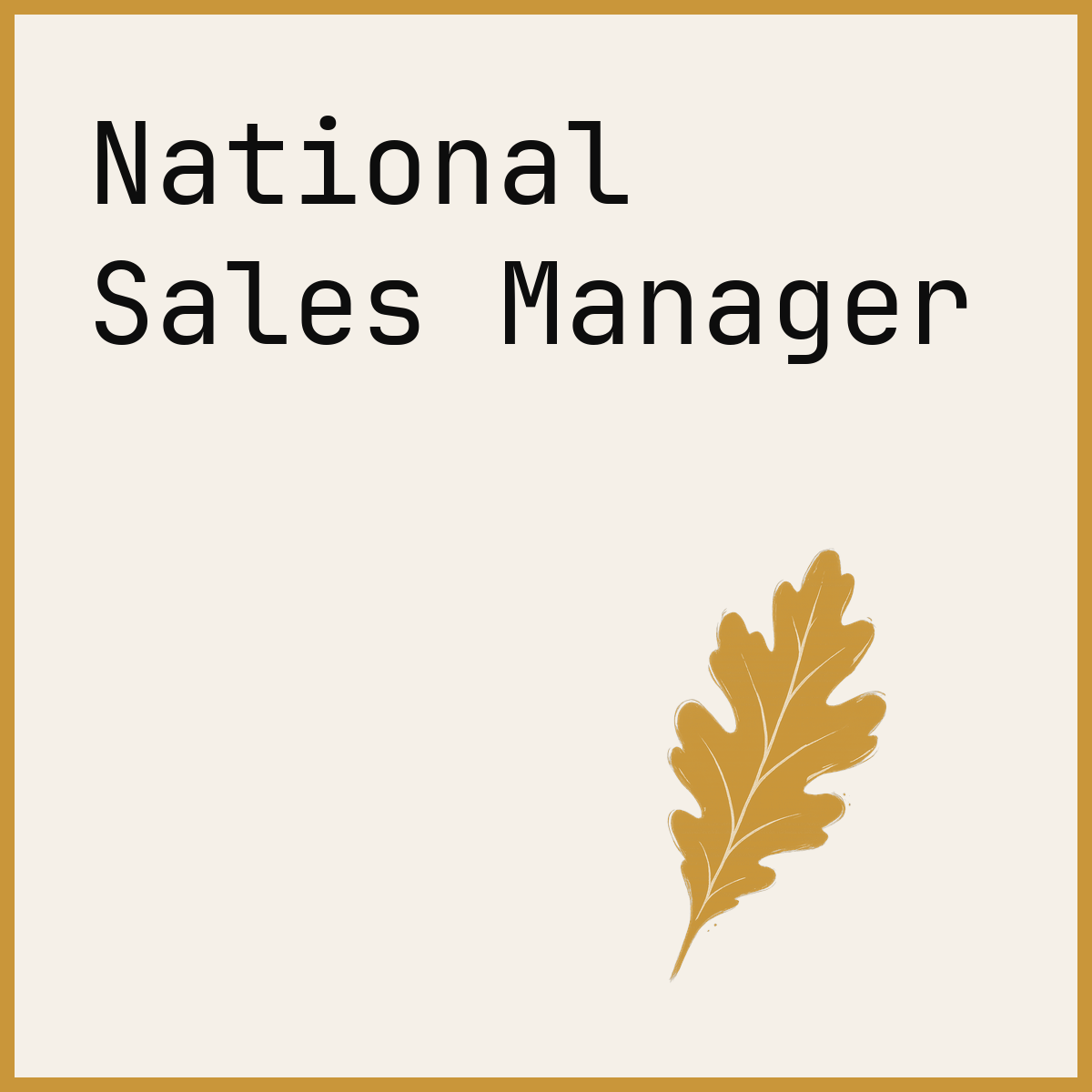 National Sales Manager