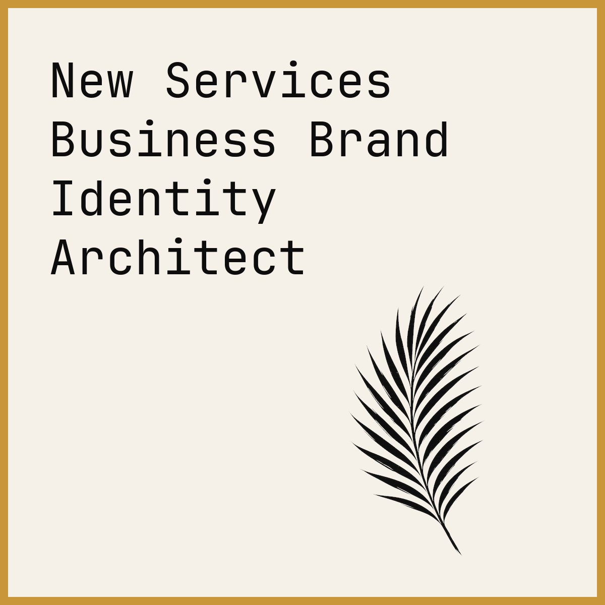 New Services Business Brand Identity Architect