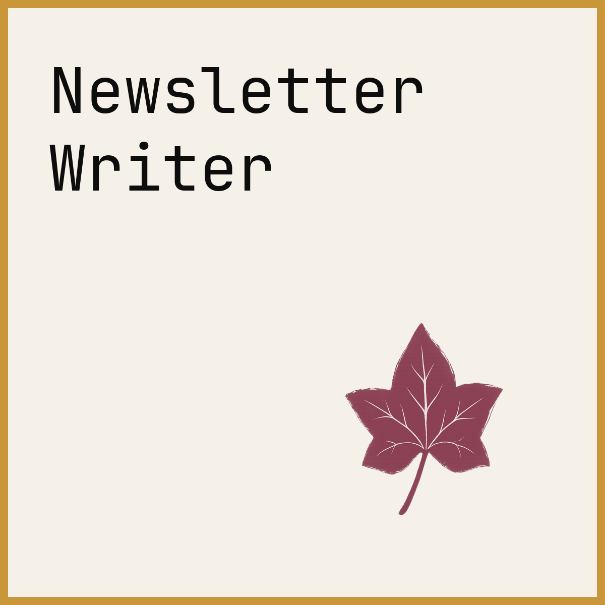 Newsletter Writer
