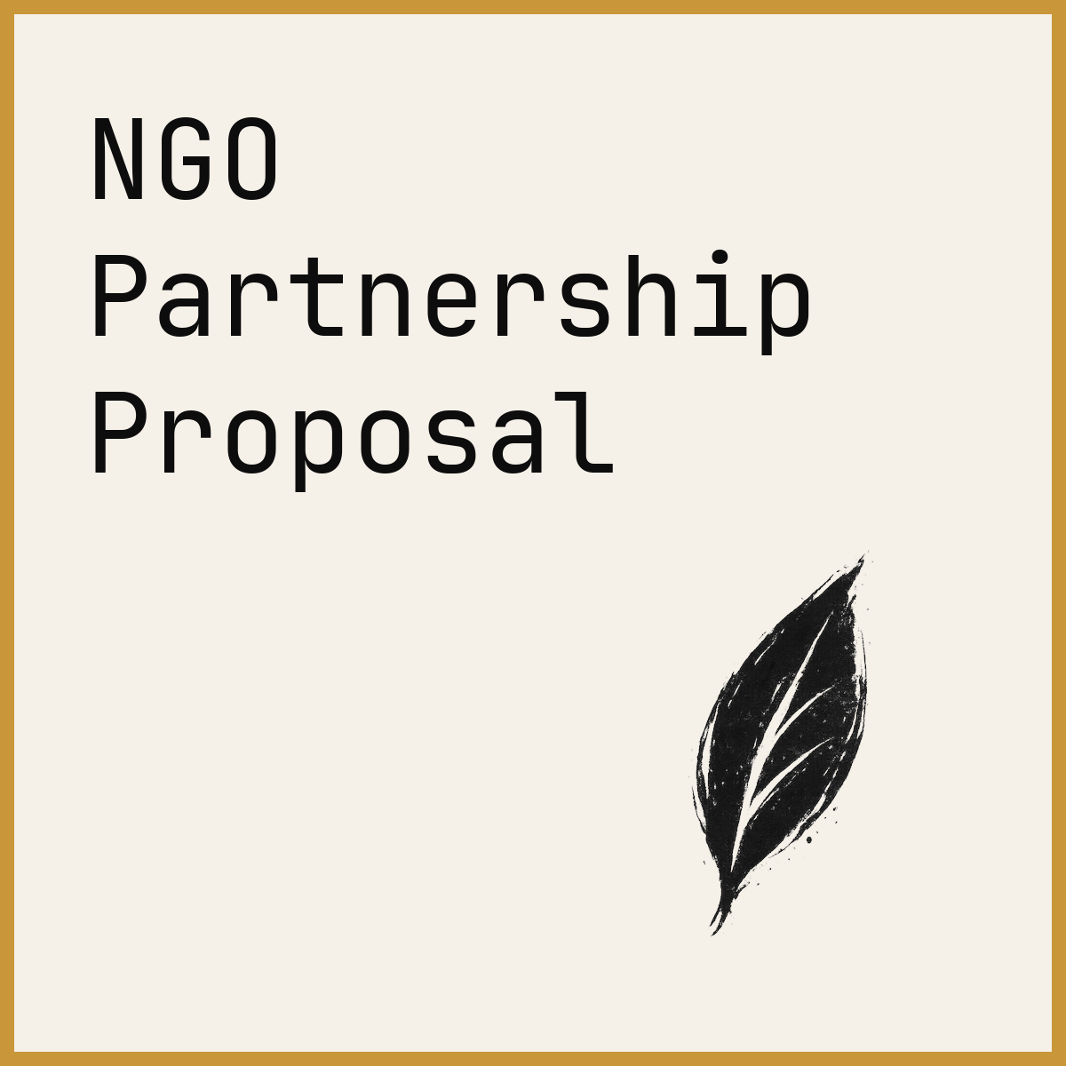 NGO Partnership Proposal