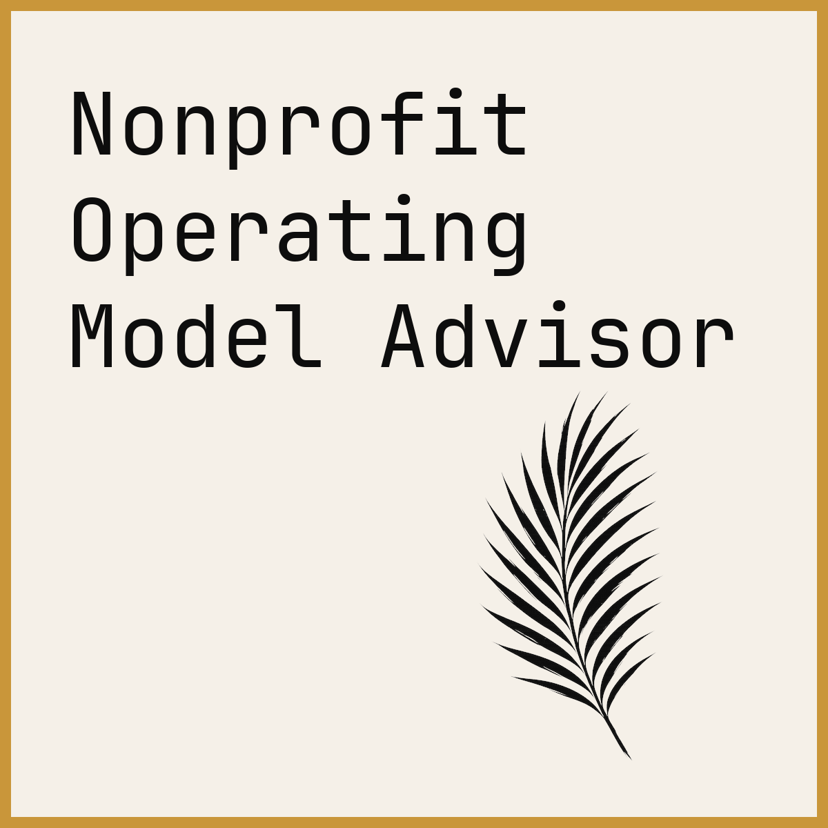 Nonprofit Operating Model Advisor