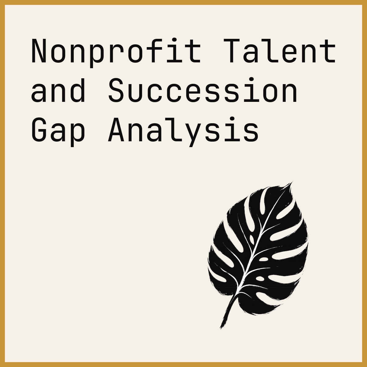 Nonprofit Talent and Succession Gap Analysis