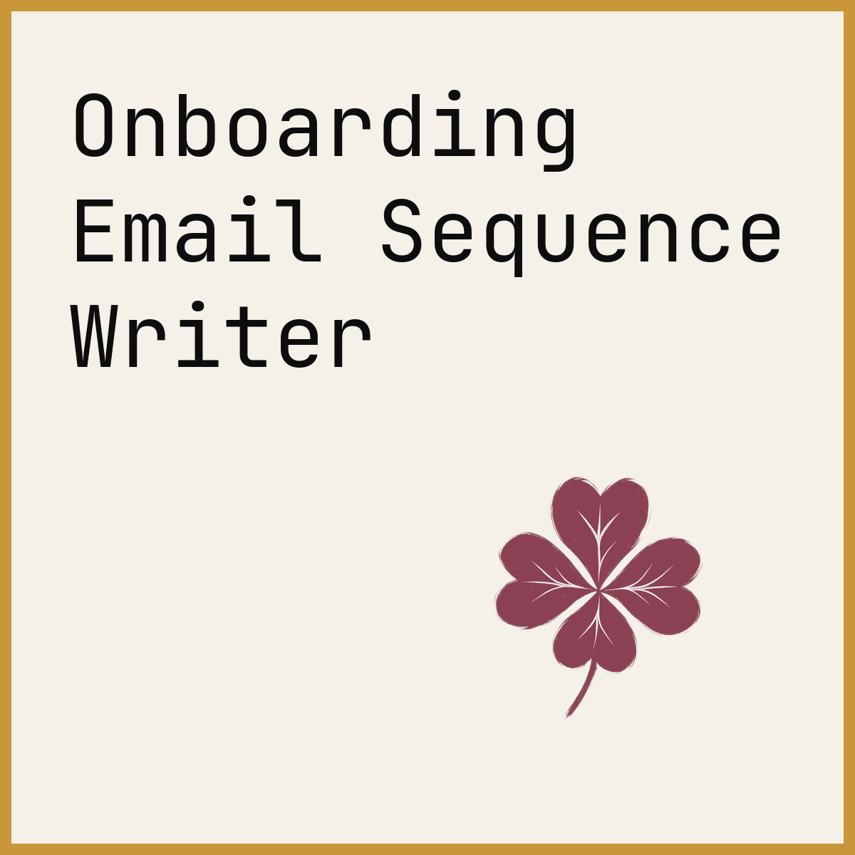Onboarding Email Sequence Writer