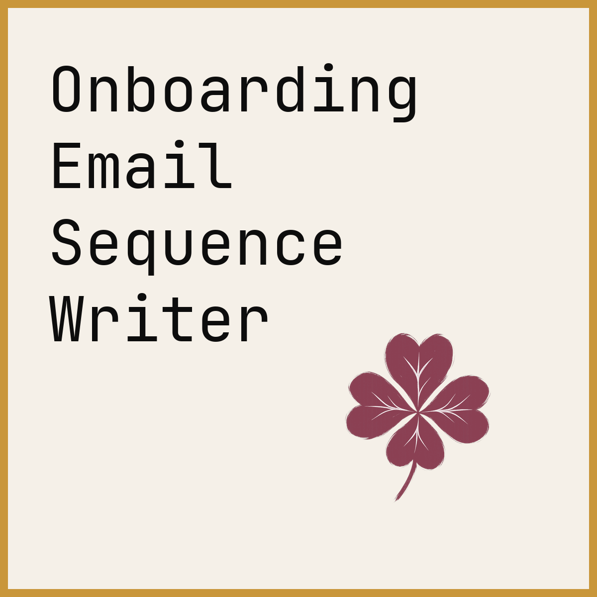 Onboarding Email Sequence Writer