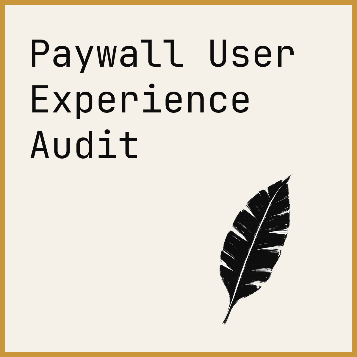 Paywall User Experience Audit