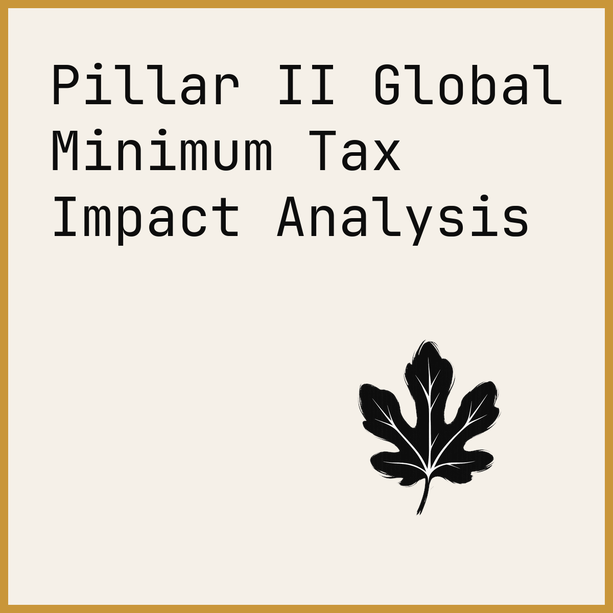 Pillar II Global Minimum Tax Impact Analysis