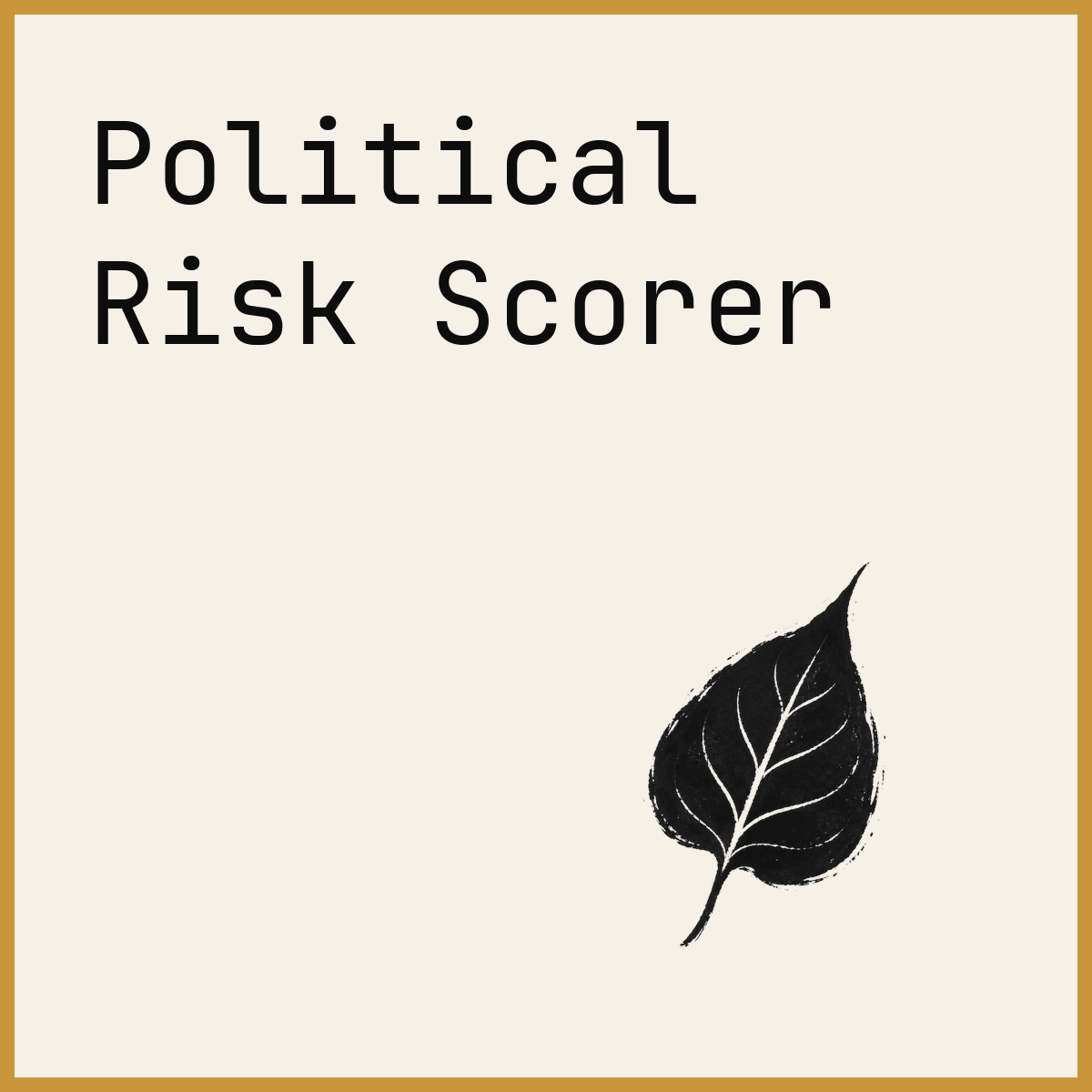 Political Risk Scorer