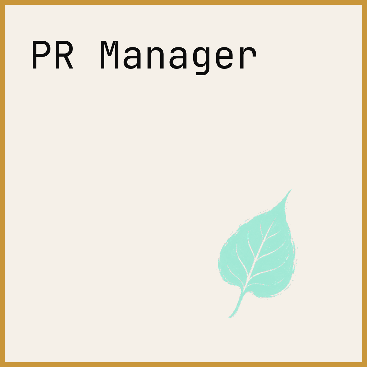 PR Manager