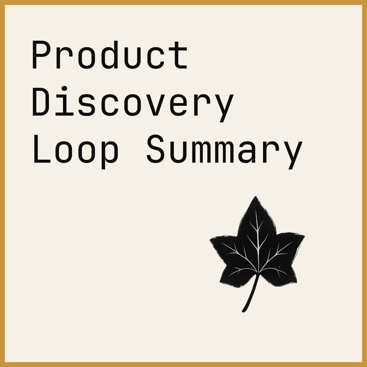 Product Discovery Loop Summary