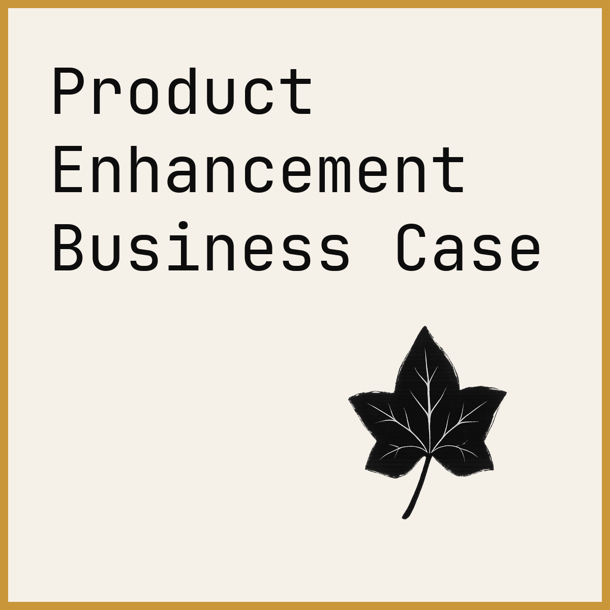 Product Enhancement Business Case