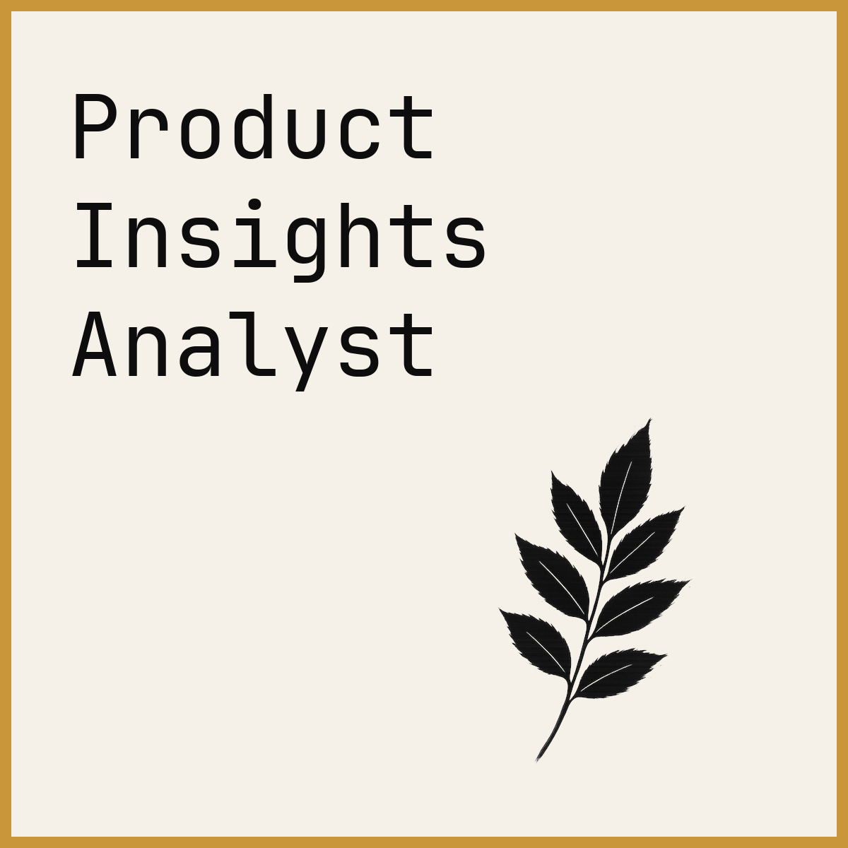 Product Insights Analyst