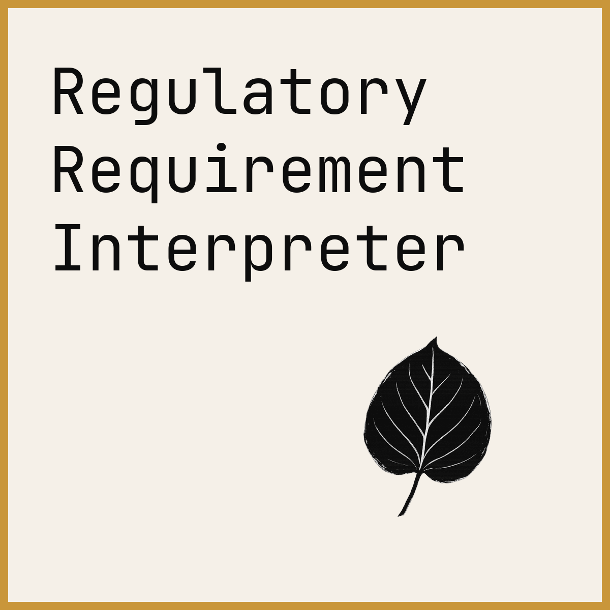 Regulatory Requirement Interpreter