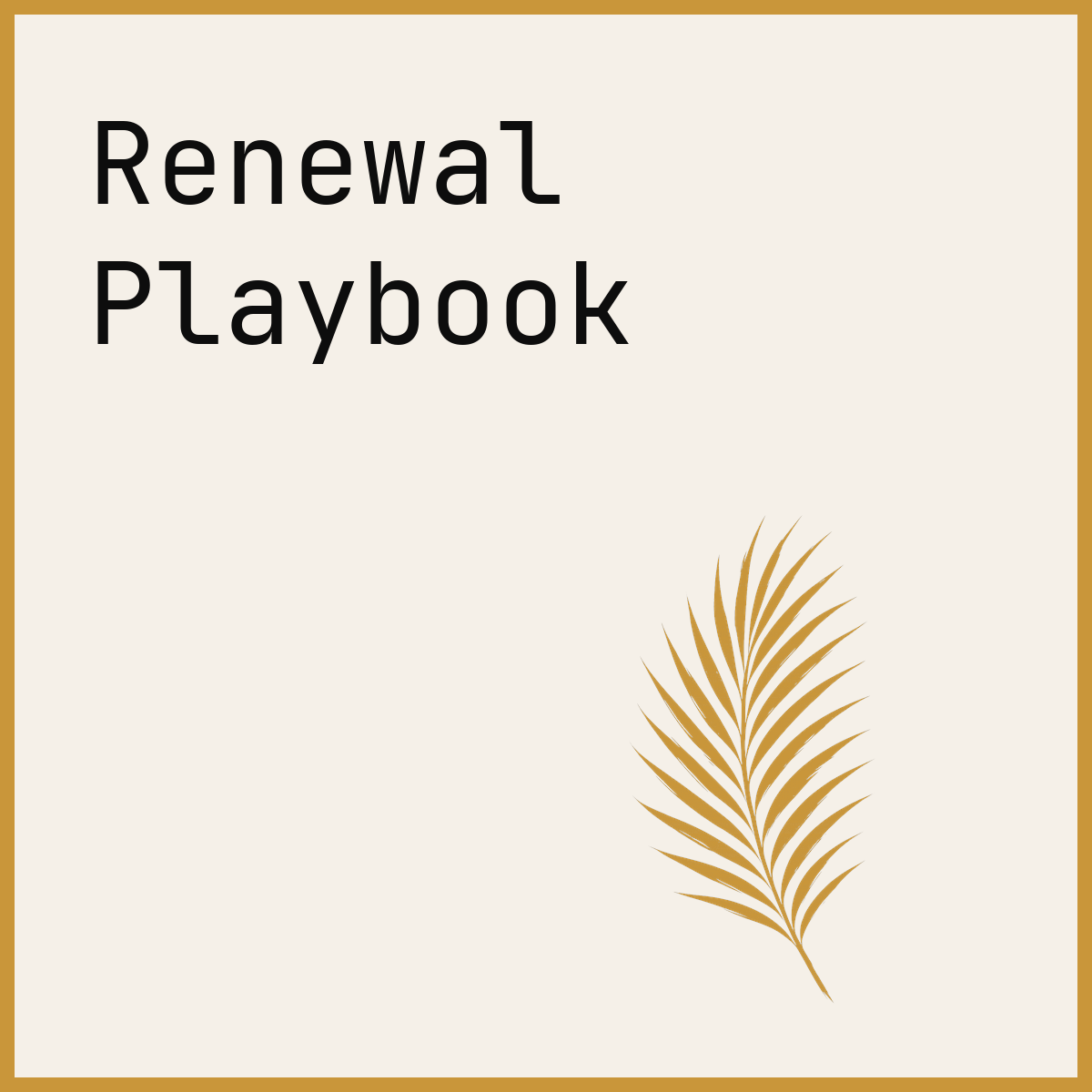 Renewal Playbook