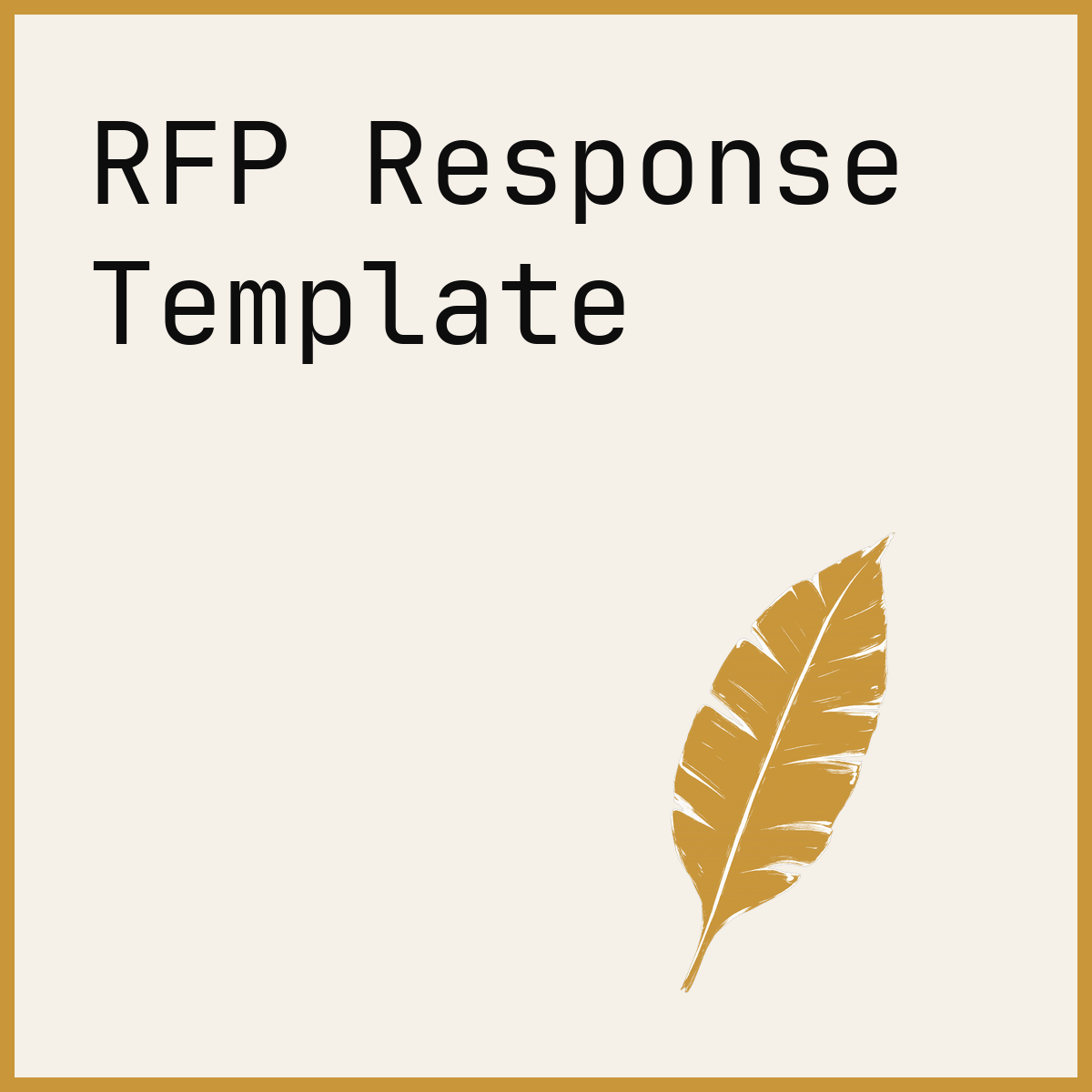 RFP Response Template