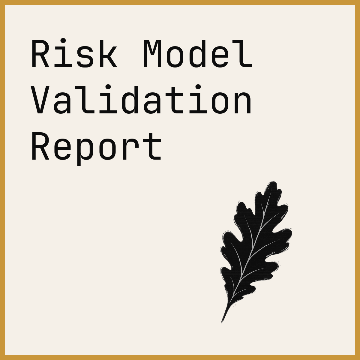 Risk Model Validation Report