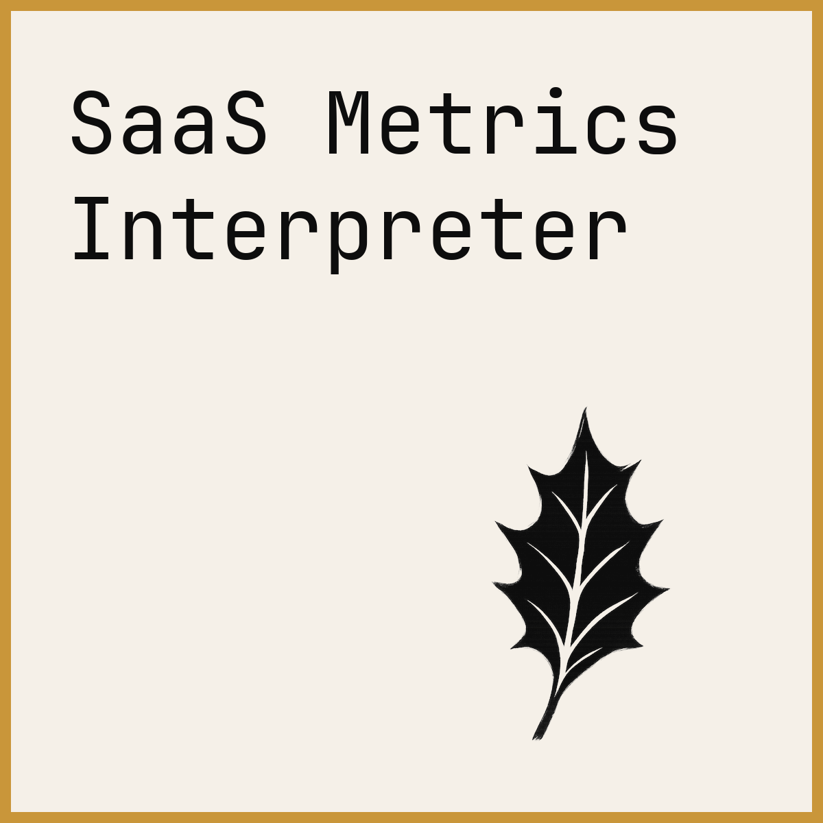 SaaS Metrics Interpreter