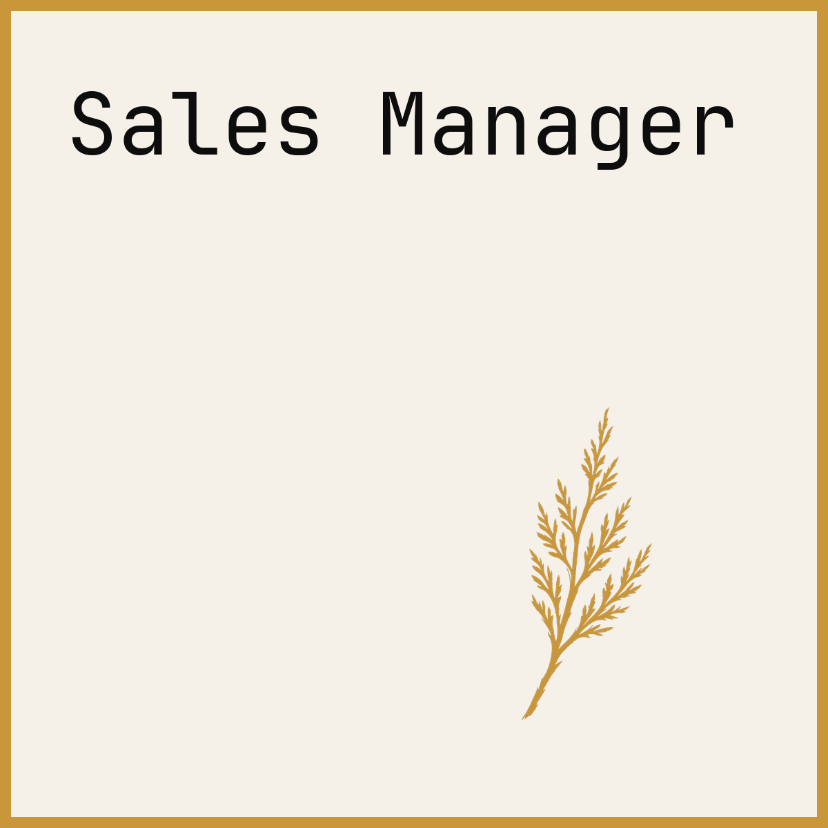 Sales Manager