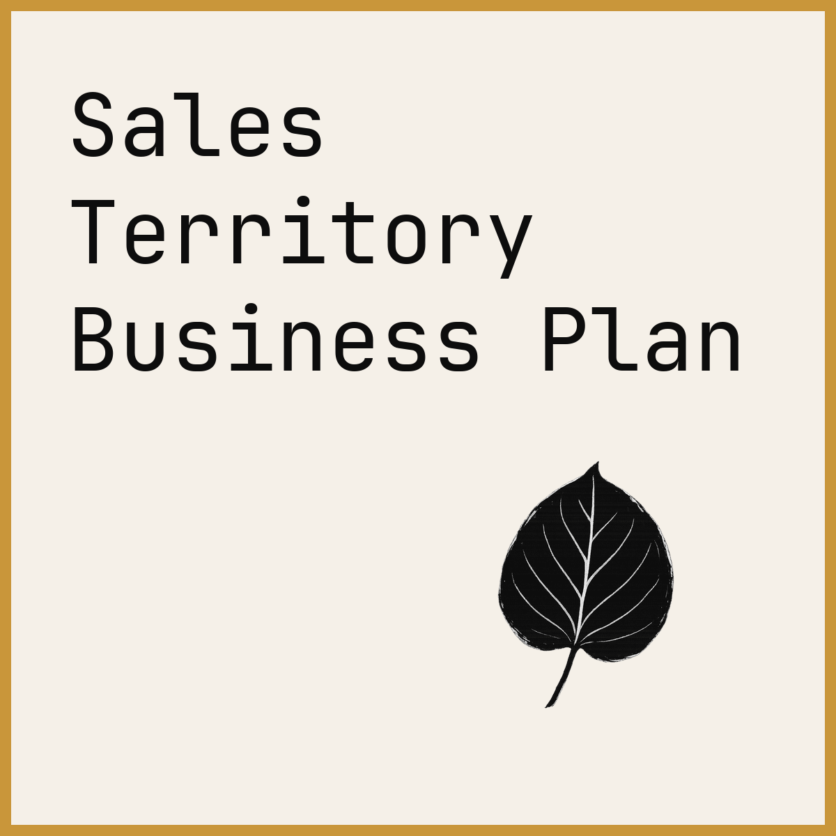 Sales Territory Business Plan