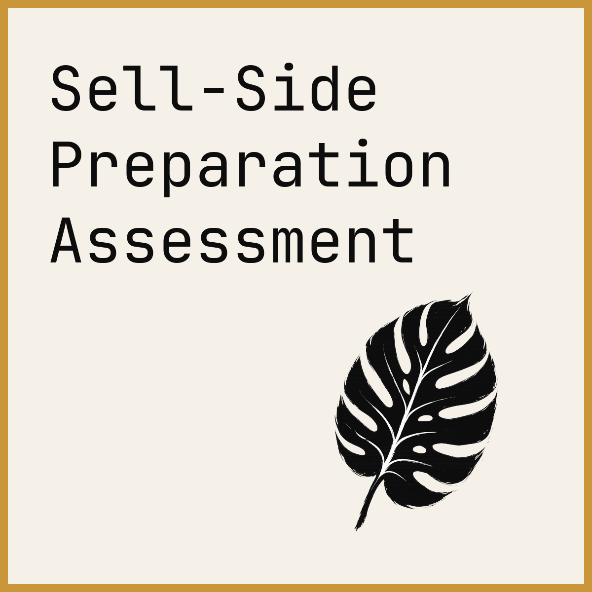 Sell-Side Preparation Assessment