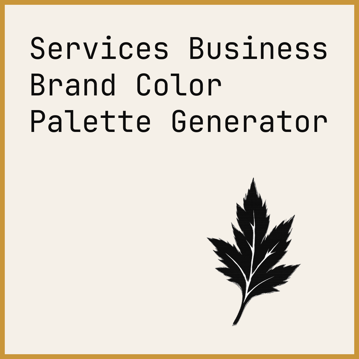 Services Business Brand Color Palette Generator