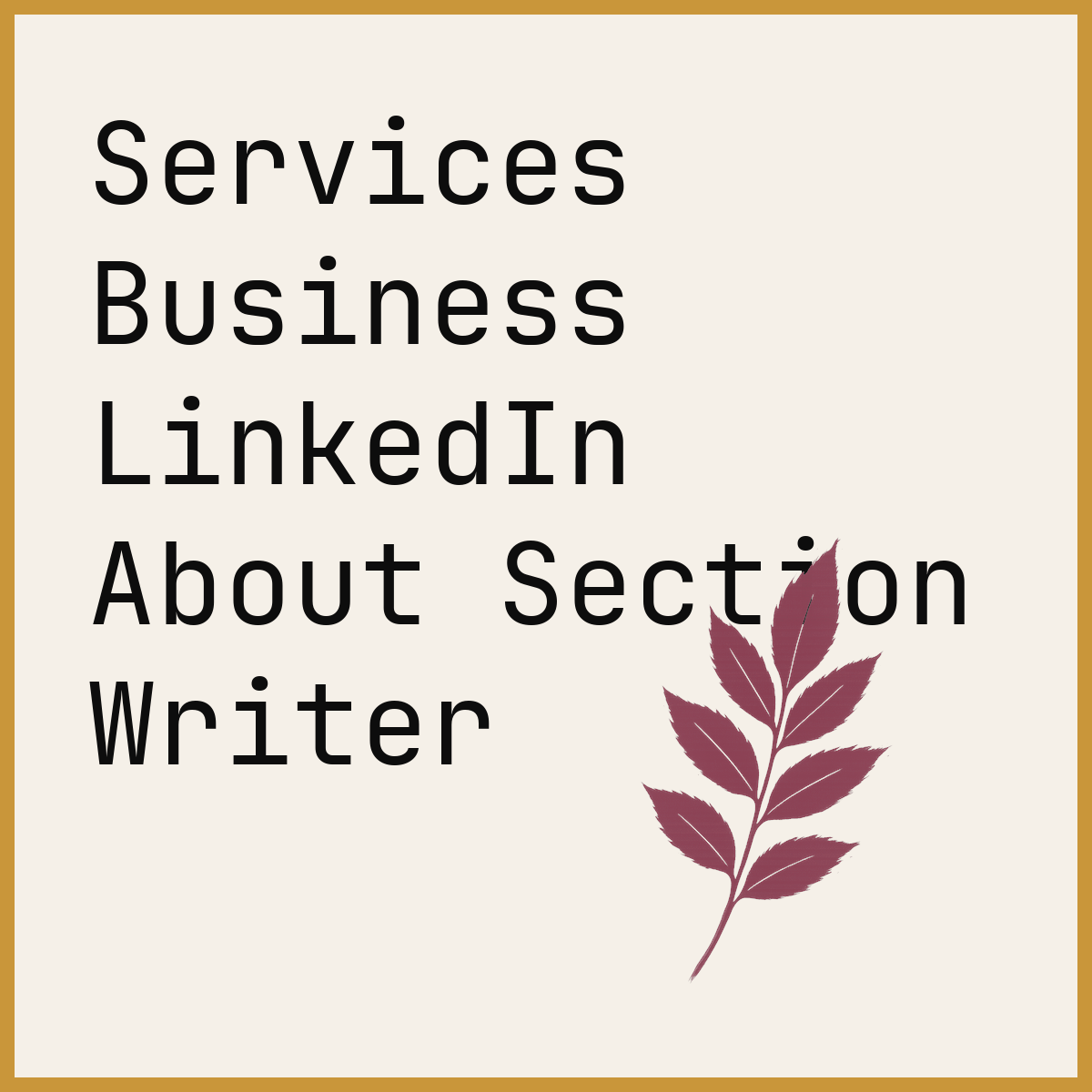 Services Business LinkedIn About Section Writer