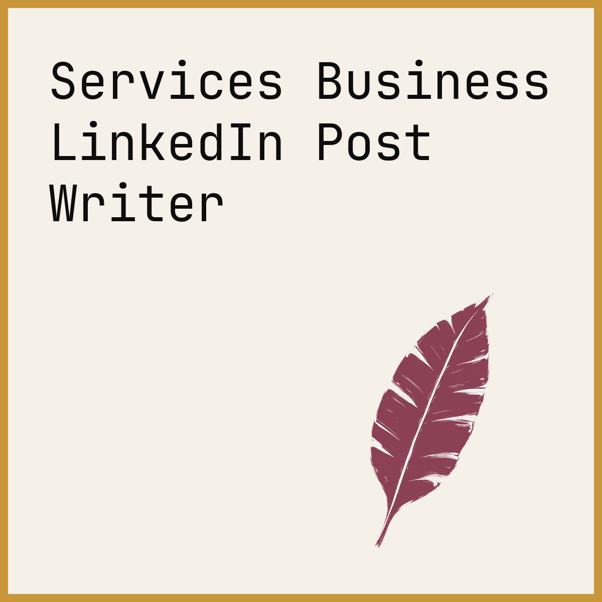 Services Business LinkedIn Post Writer
