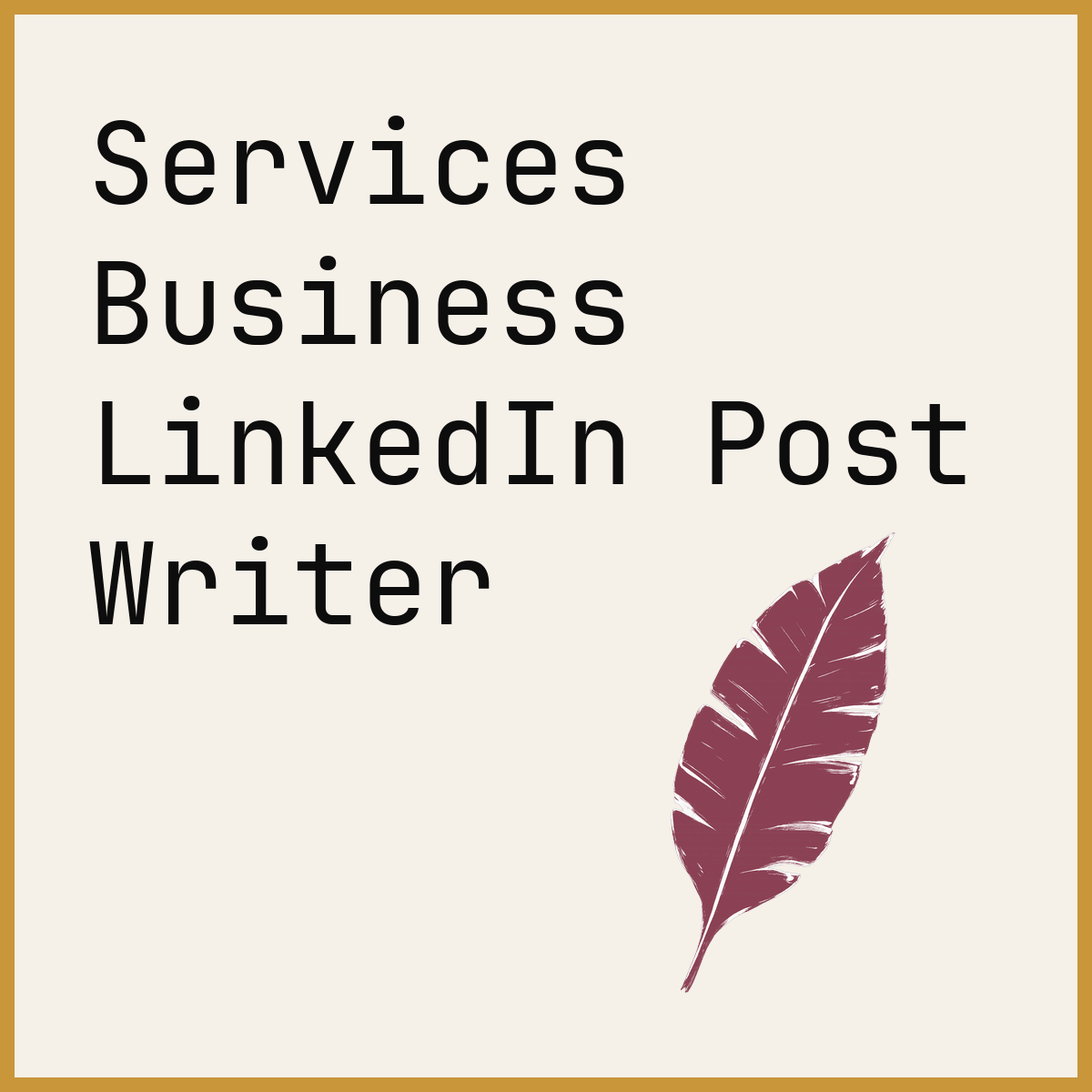Services Business LinkedIn Post Writer