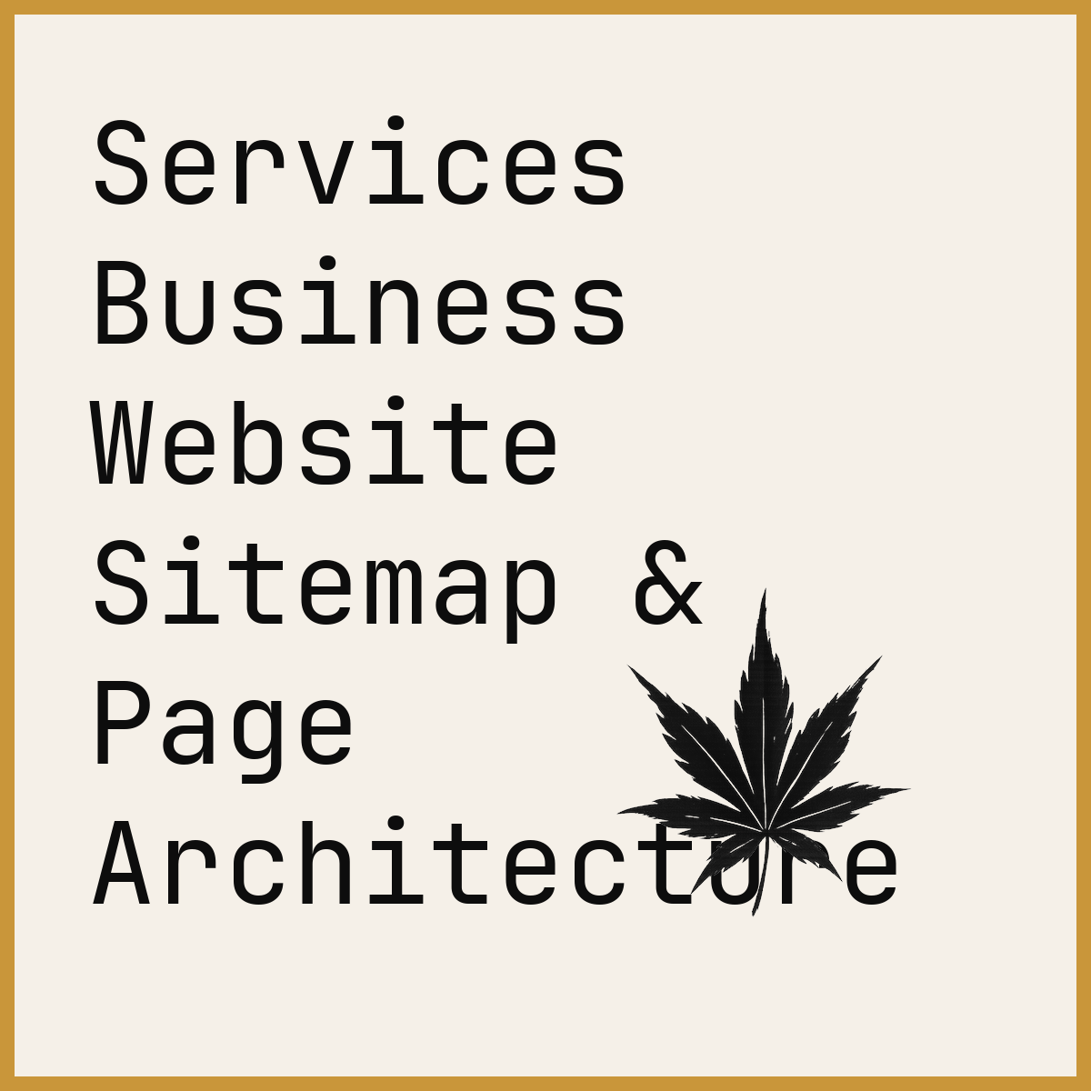 Services Business Website Sitemap & Page Architecture