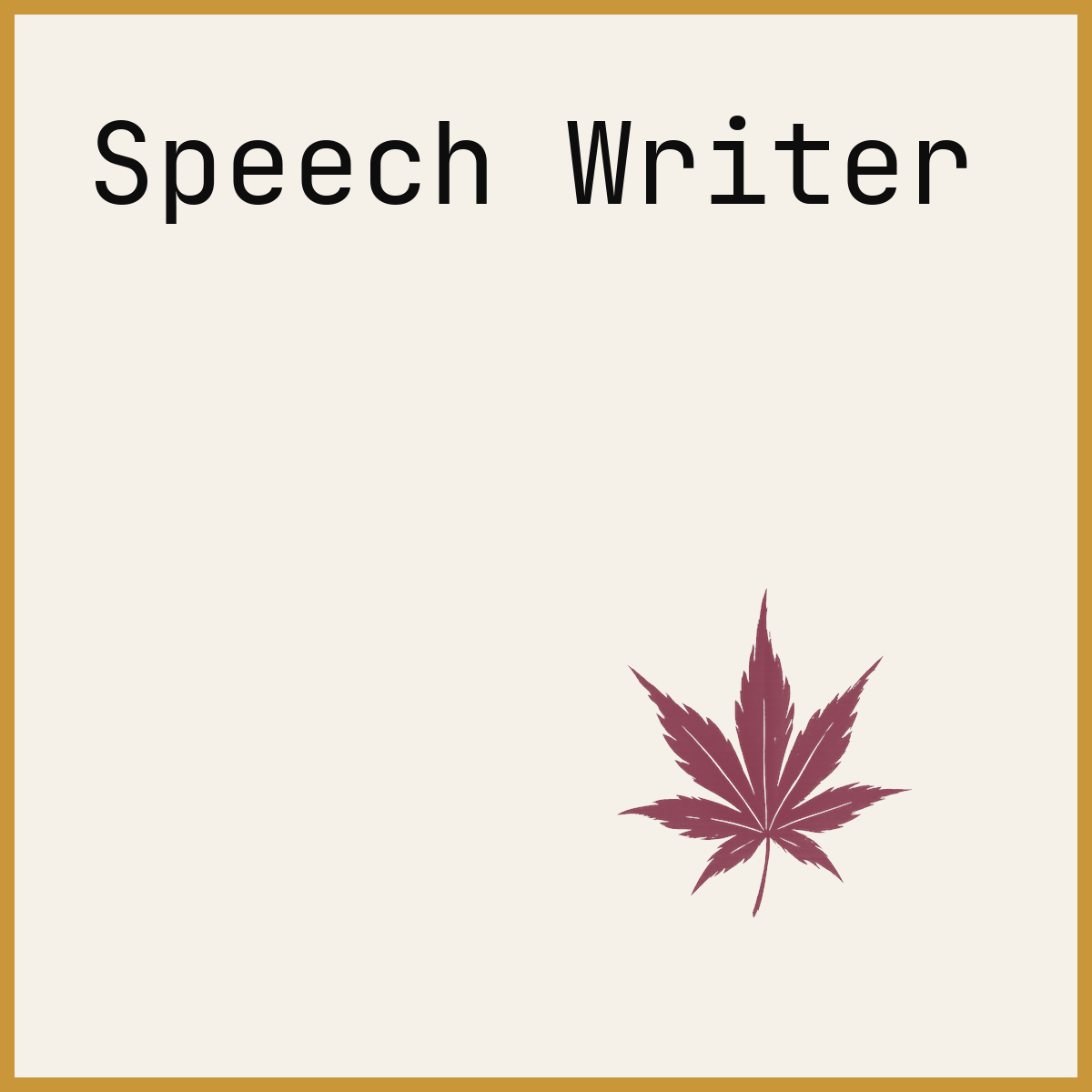 Speech Writer