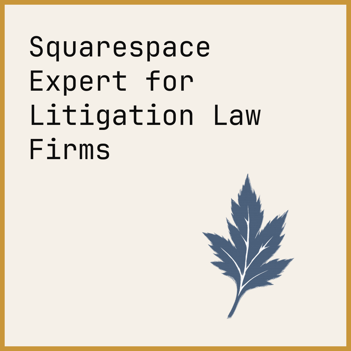 Squarespace Expert for Litigation Law Firms