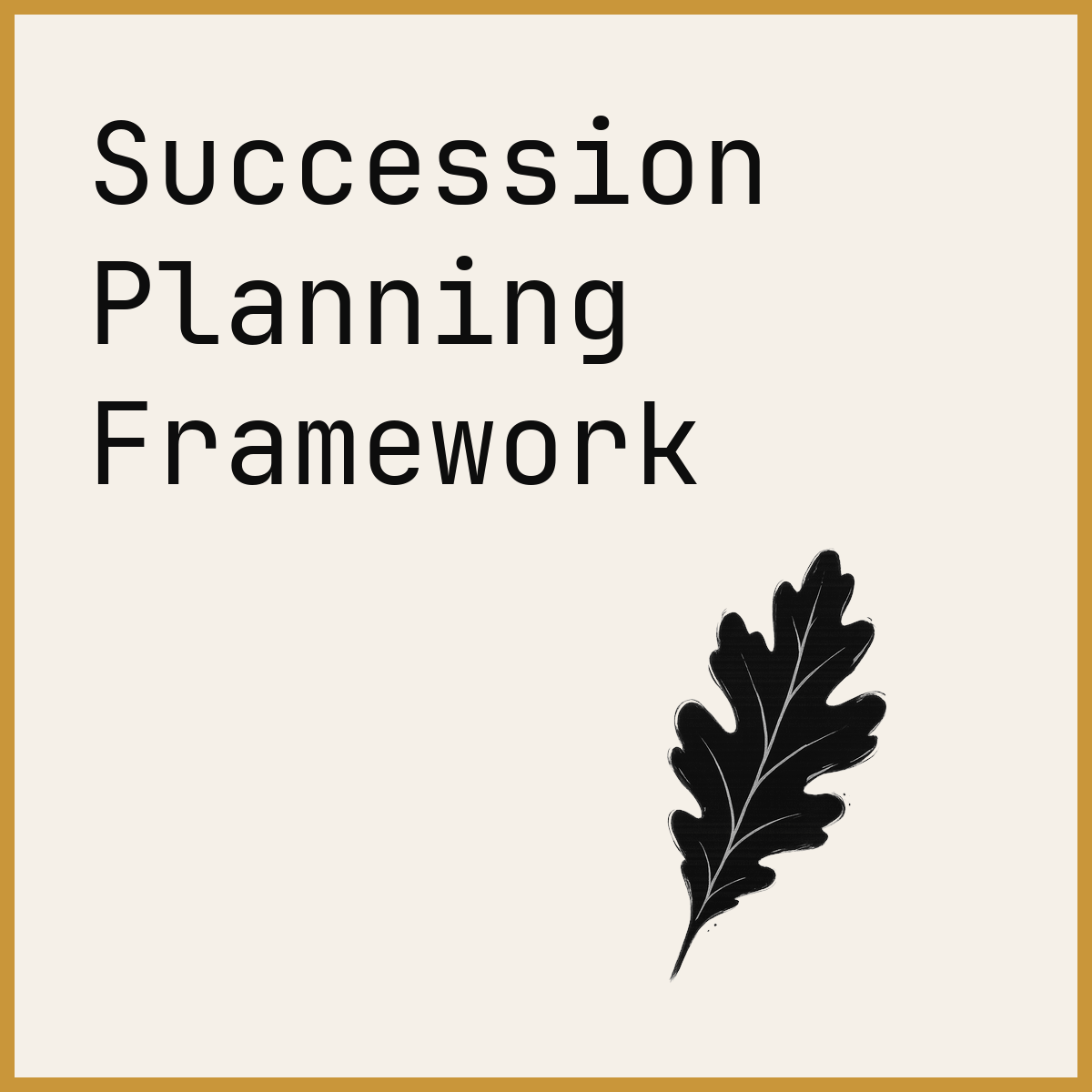 Succession Planning Framework