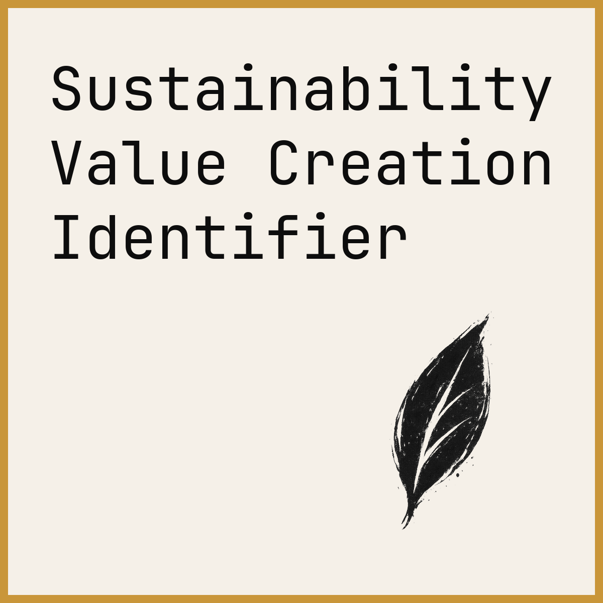 Sustainability Value Creation Identifier
