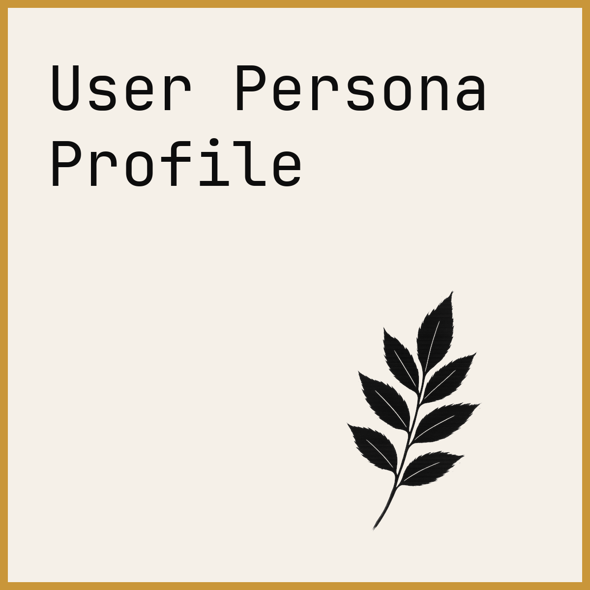 User Persona Profile