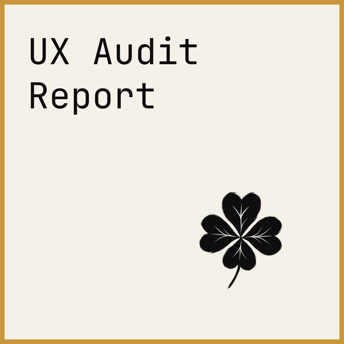 UX Audit Report