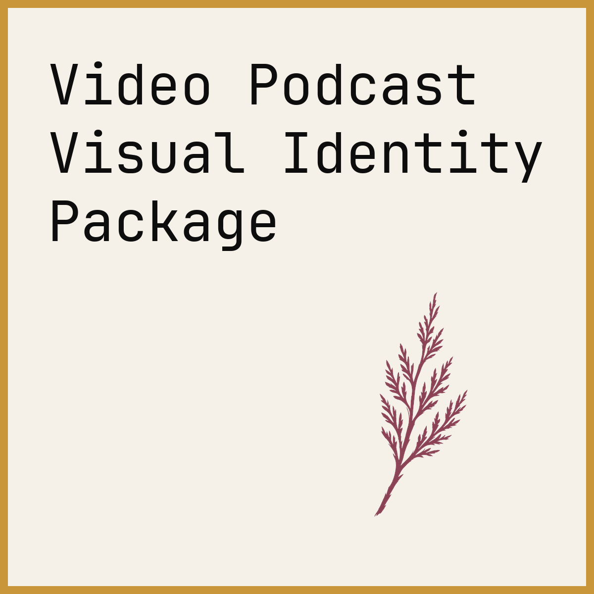 Video Podcast Visual Identity Package