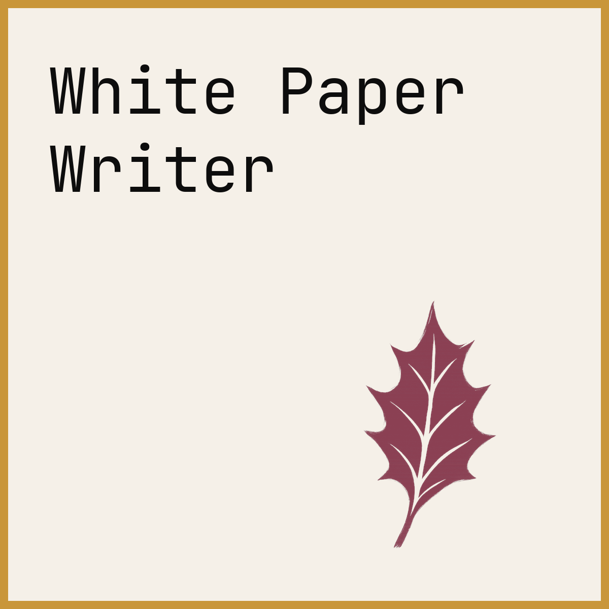 White Paper Writer