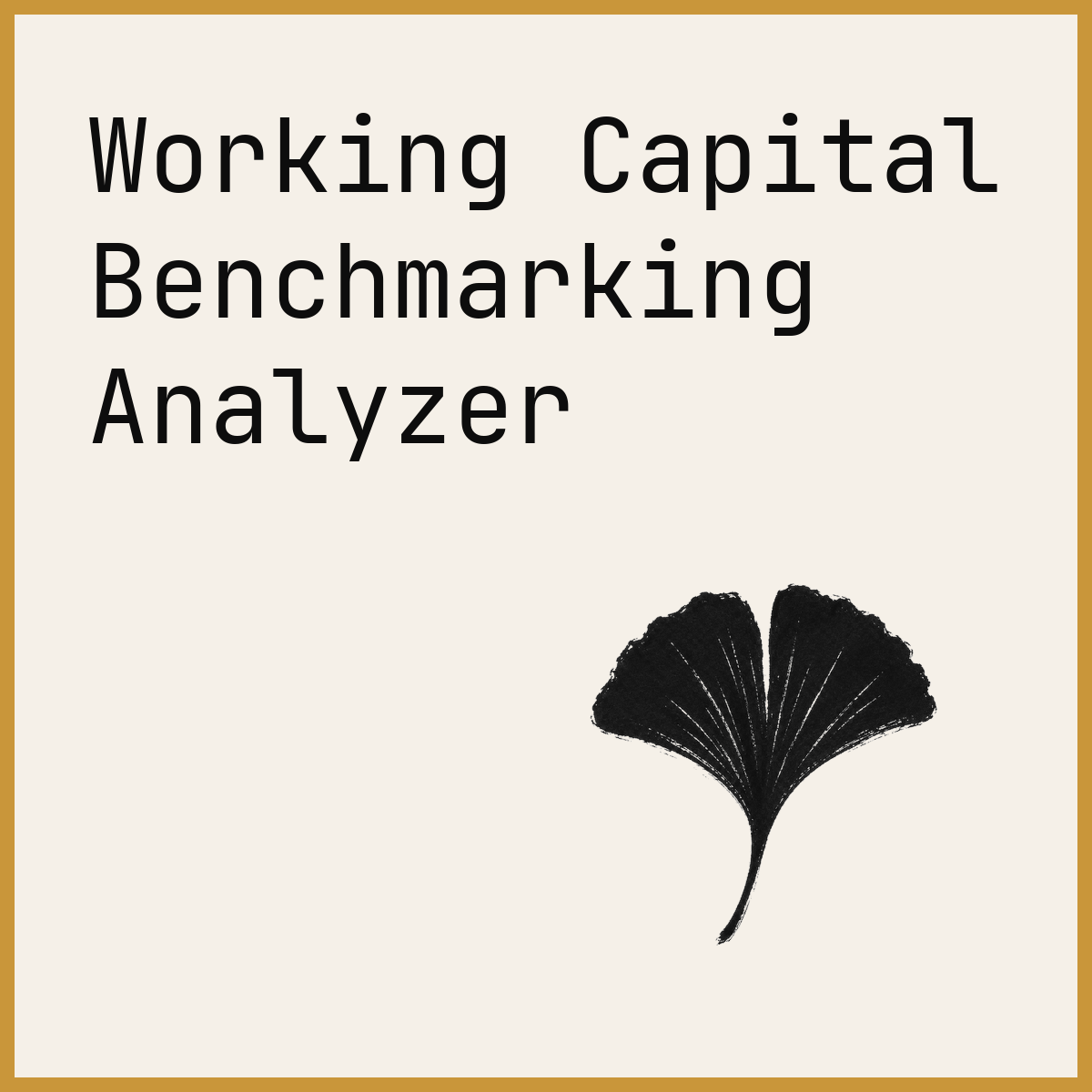 Working Capital Benchmarking Analyzer