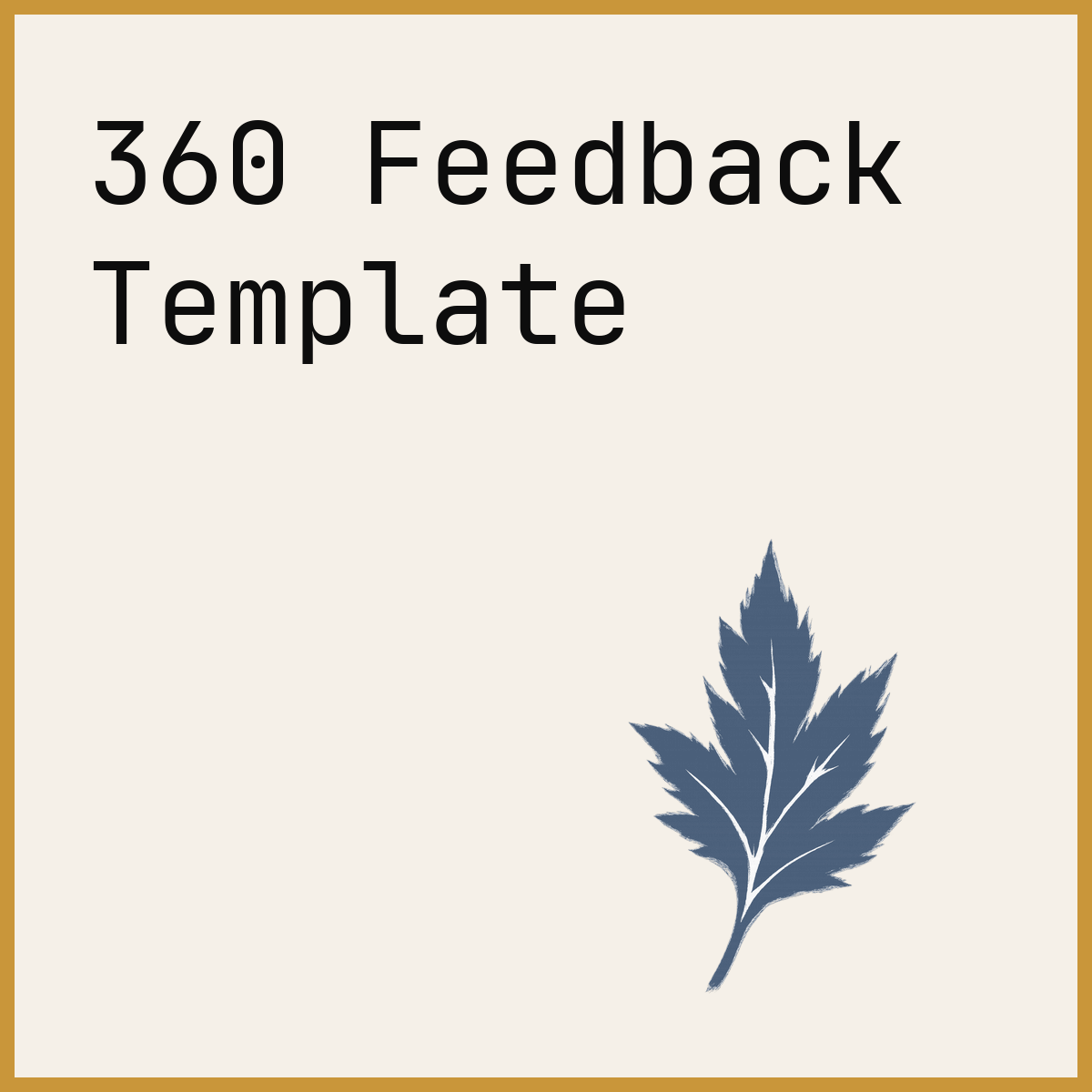360 Feedback Template