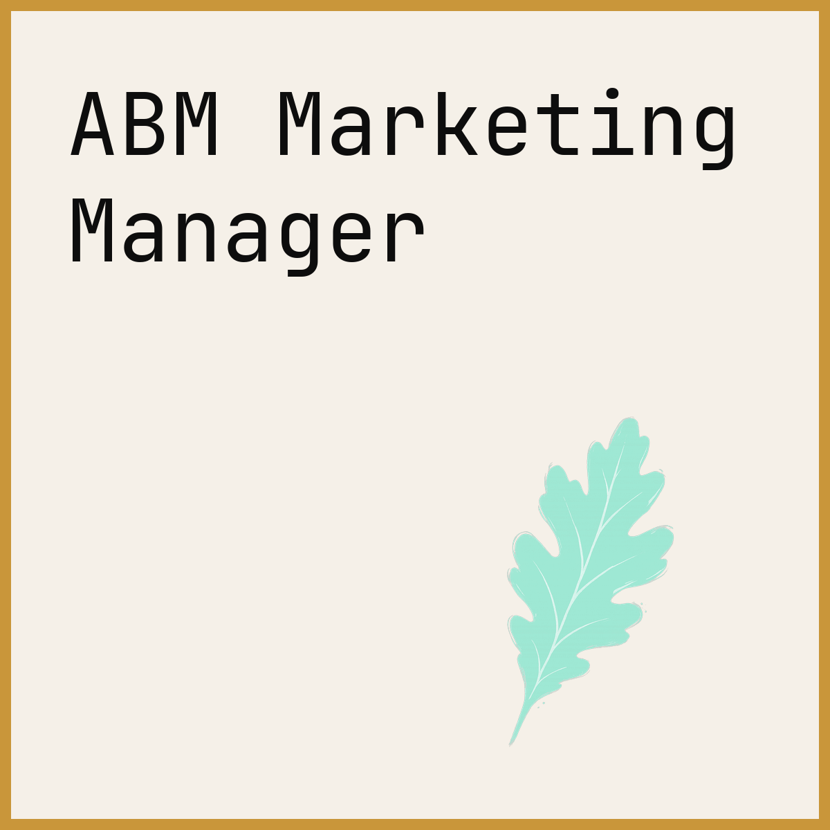 ABM Marketing Manager