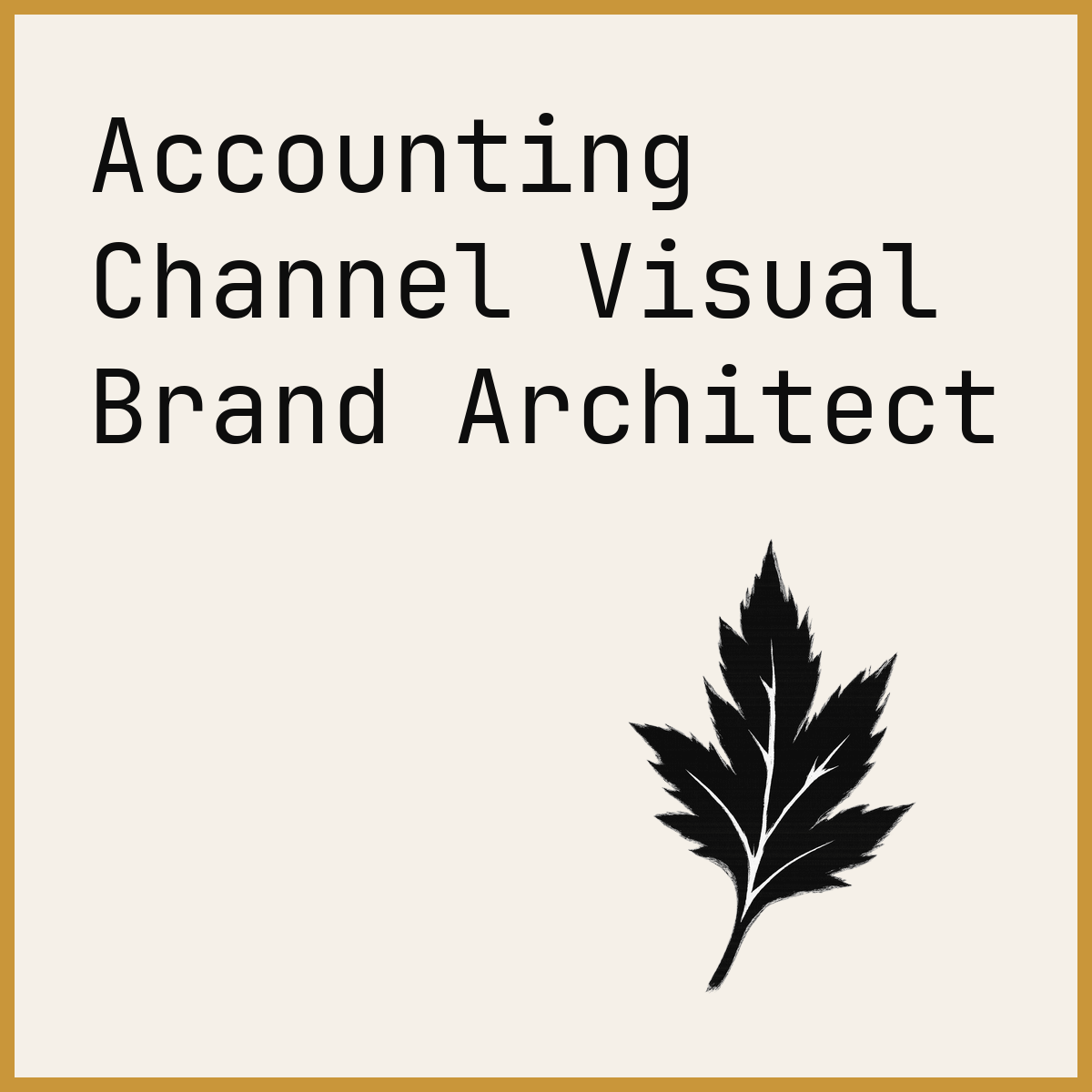 Accounting Channel Visual Brand Architect