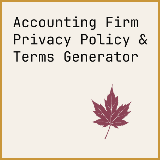 Accounting Firm Privacy Policy & Terms Generator
