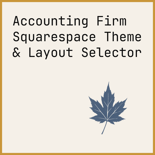 Accounting Firm Squarespace Theme & Layout Selector