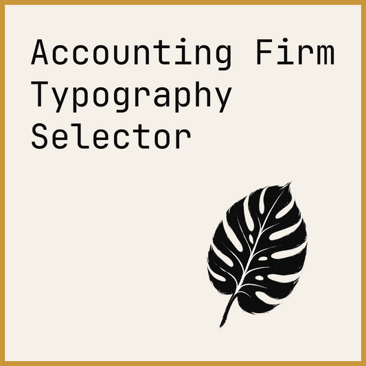 Accounting Firm Typography Selector