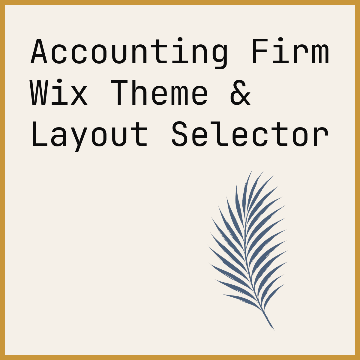 Accounting Firm Wix Theme & Layout Selector