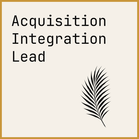 Acquisition Integration Lead