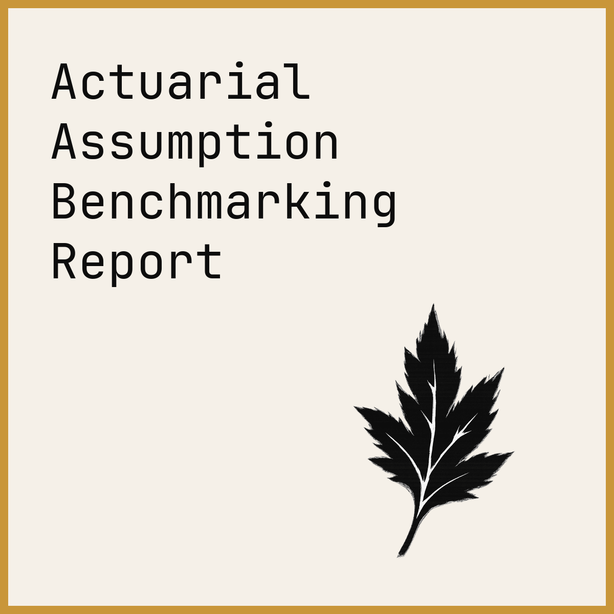 Actuarial Assumption Benchmarking Report