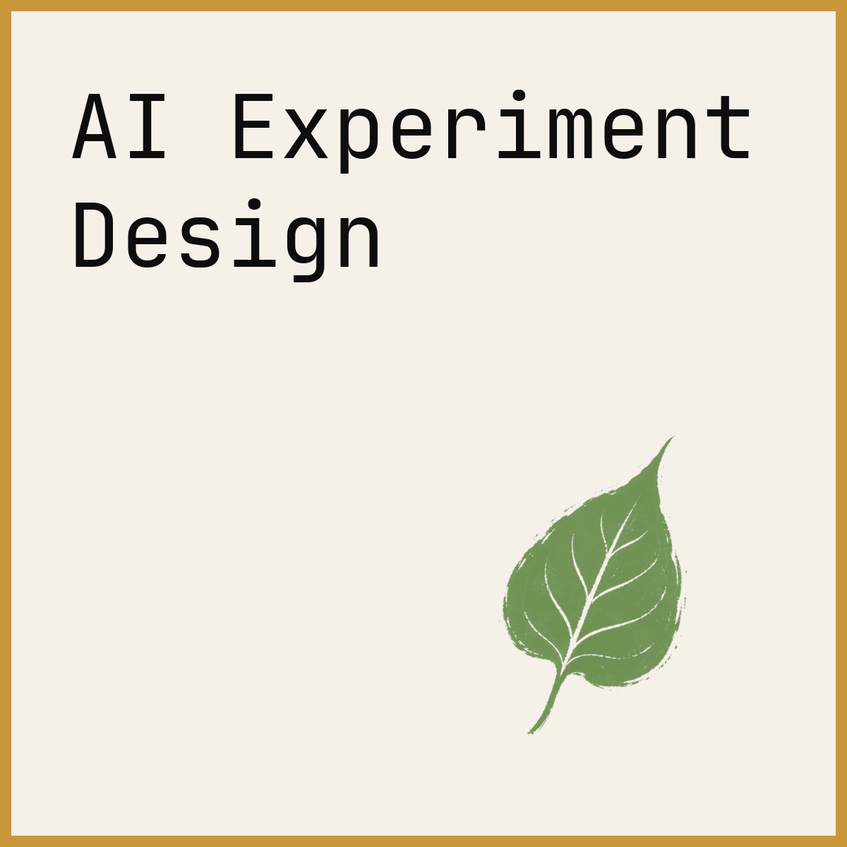 AI Experiment Design