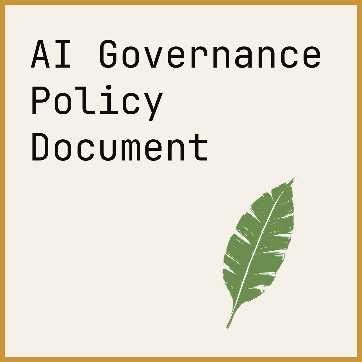 AI Governance Policy Document